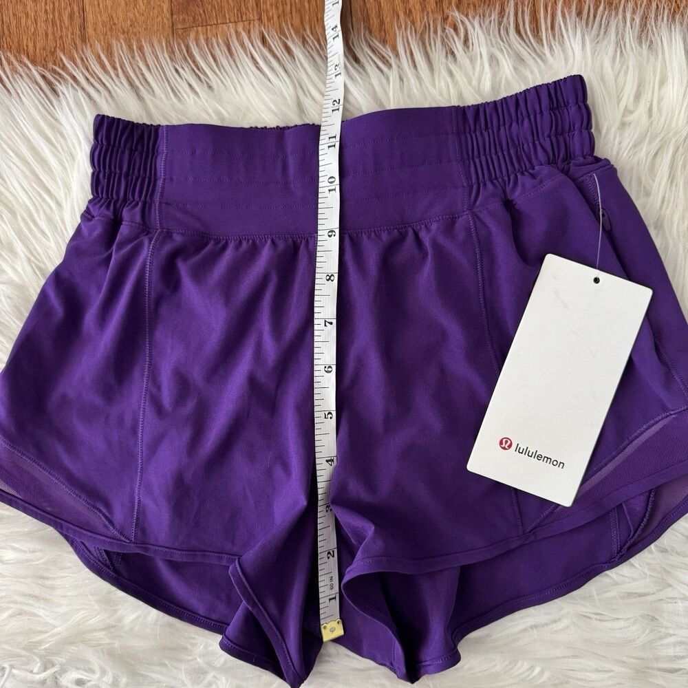Lululemon Hotty Hot High Rise Shorts Women’s Sz 4 College Purple 2.5” Lined NWT - Picture 9 of 12